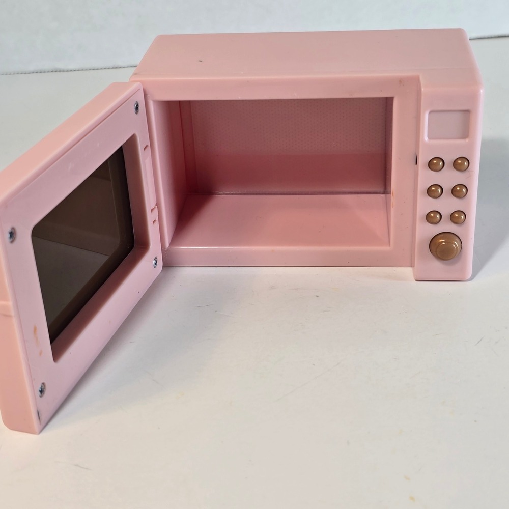 Our Generation 18" Doll Pink Microwave Working Sounds & Lights In The Kitchen‎ - Picture 2 of 11